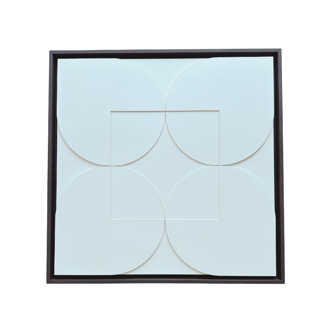 Black Frame & 4 White Circles (800 mm x 800 mm)