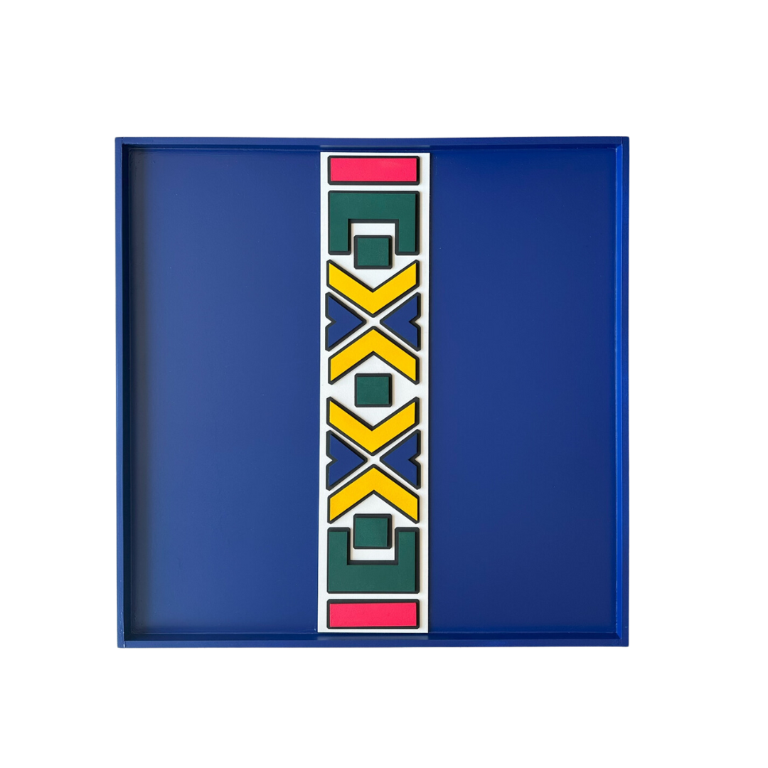 Blue Ndebele Strap (800 mm x 800 mm)