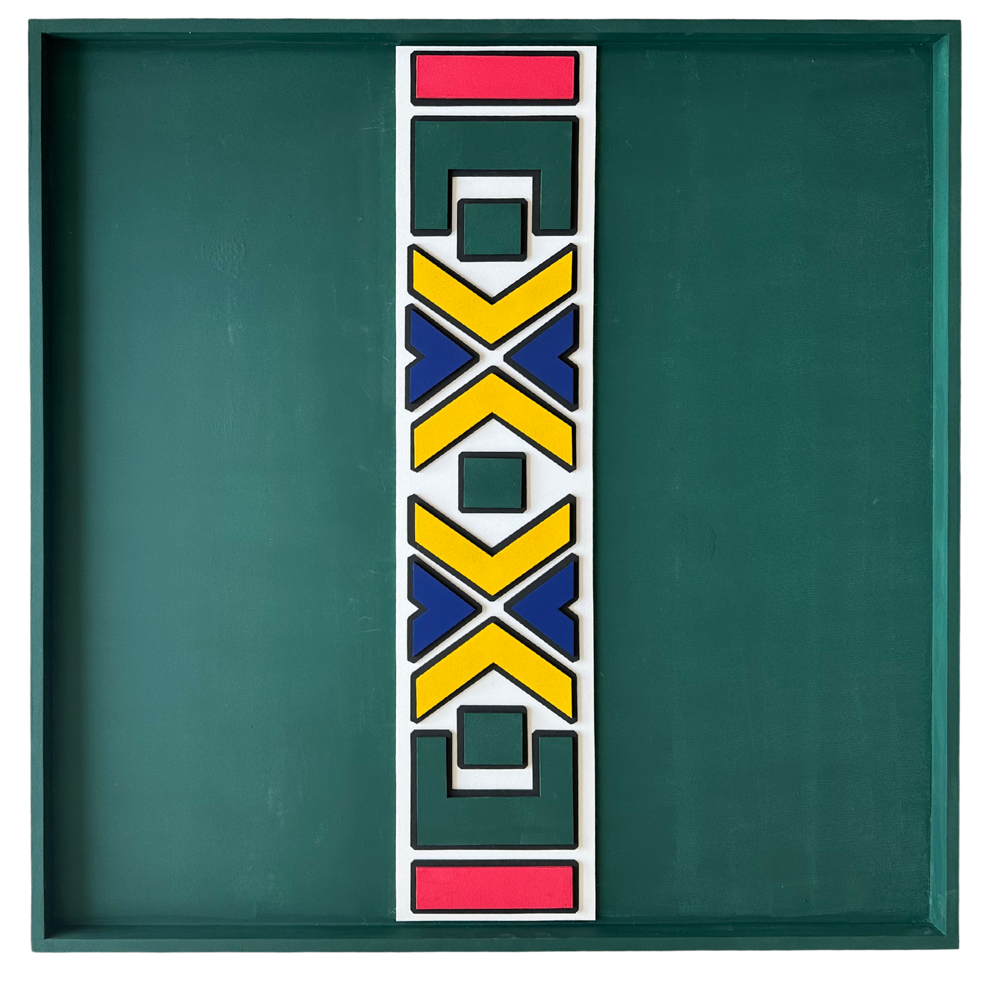 Green Ndebele Strap  (800 x 800mm)